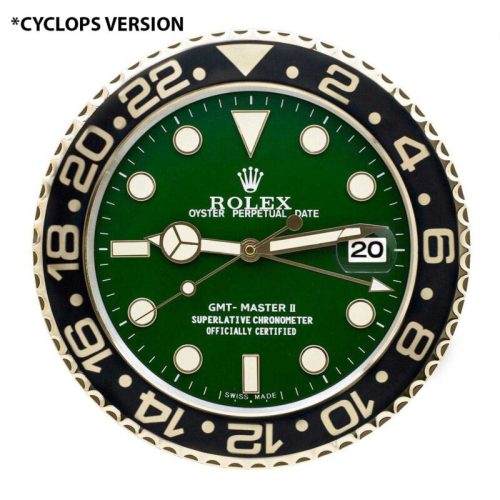 gmt master seriesgold green vintage wall clocks