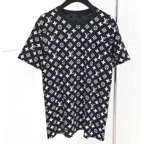 Louis Vuitton All Over Monogram Logo T-Shirt Black