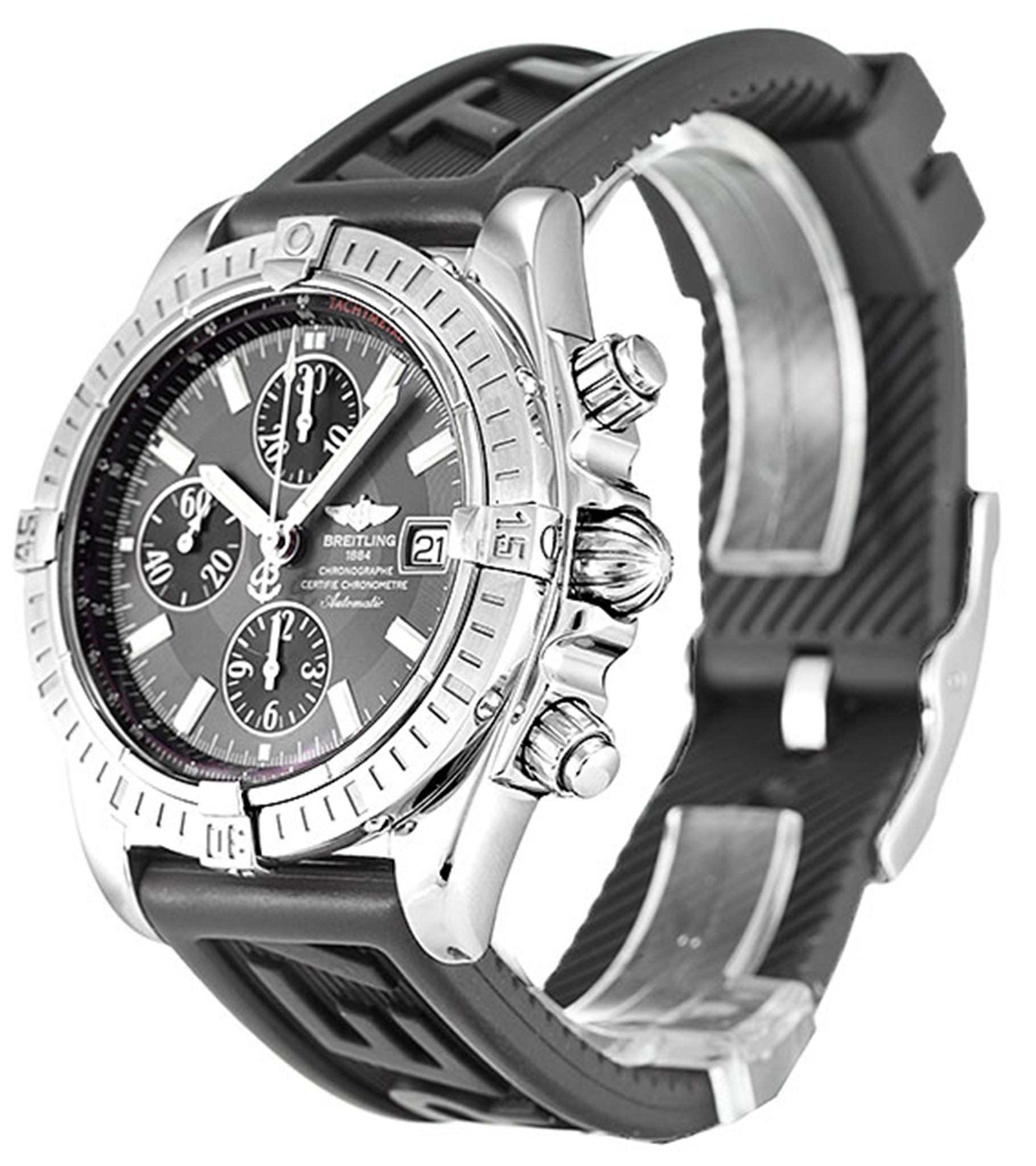 Chronomat Evolution Black Dial Stick Markers A13356