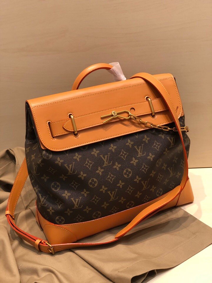 Top Louis Vuitton M44997 Men Steamer PM Monogram coated canvas