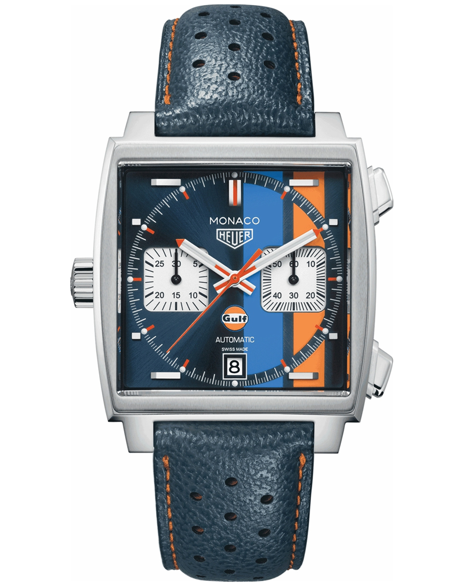 Monaco Blue Dial Men's Watch CAW211R.FC6401 39MM Quartz