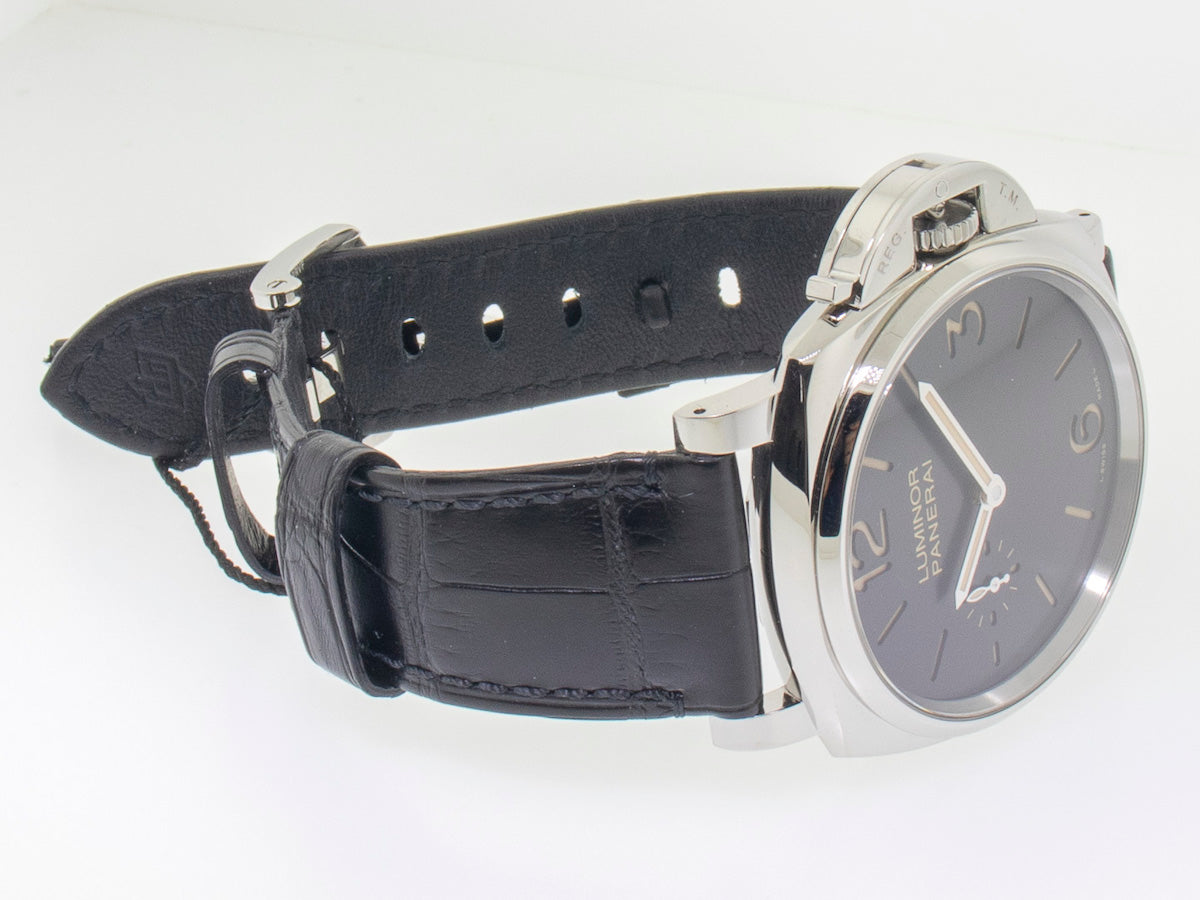 Luminor Due 3 Days Acciaio Stainless Steel Black Arabic Dial PAM00676