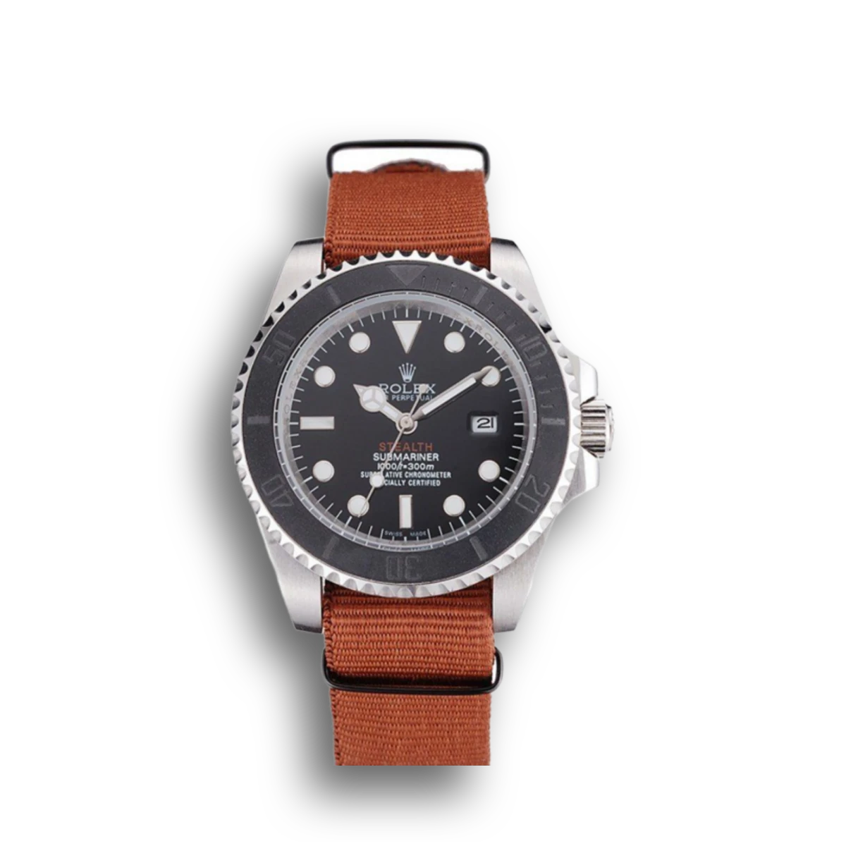 Submariner STEALTH MK III Brown Fabric Band rl425 621387