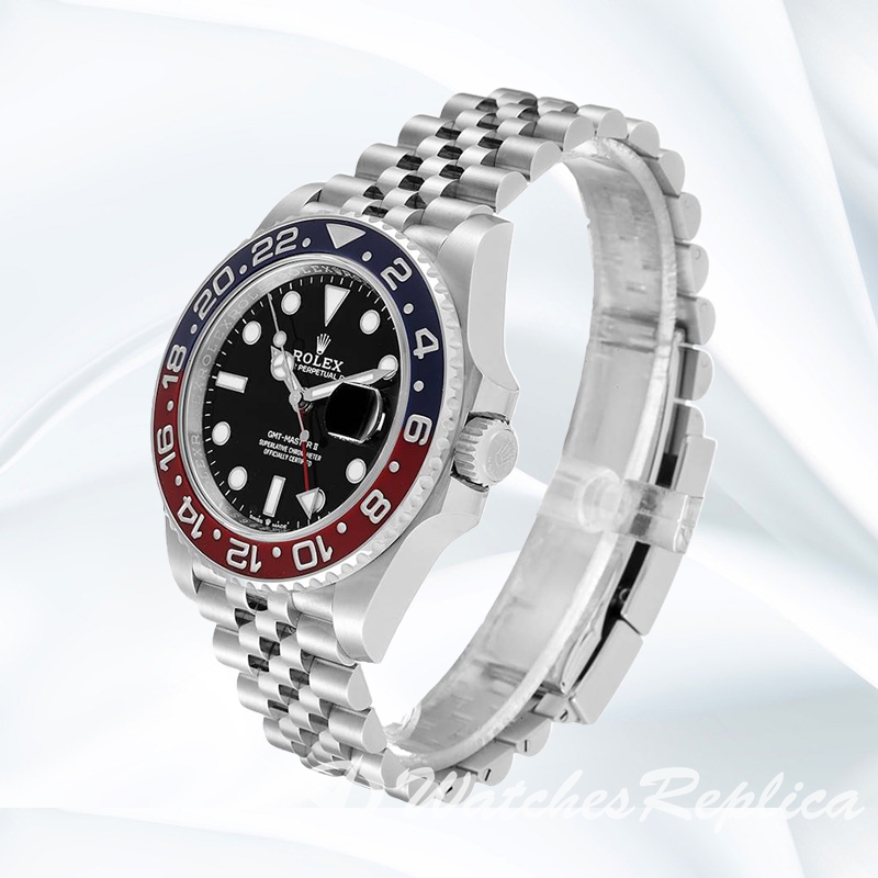 Gmt Master Ii m126710blro-0002 40mm Men's Black Dial Stainless Steel