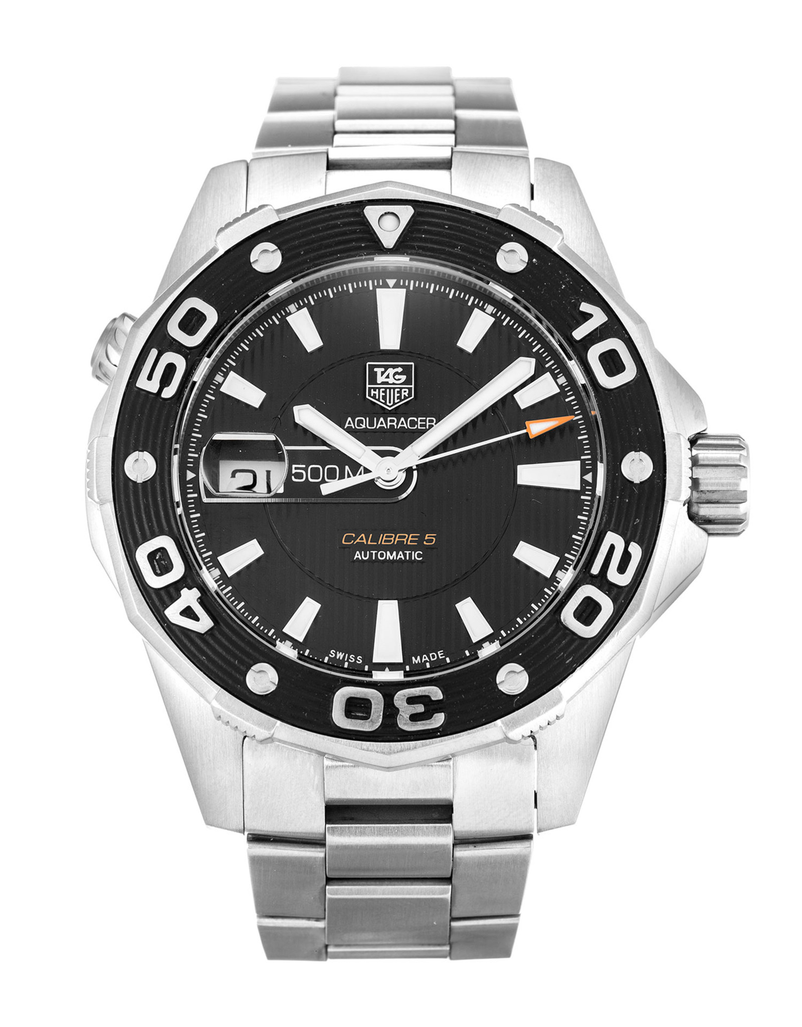 Aquaracer Black Case Stick Markers WAJ2110.BA0870 43MM