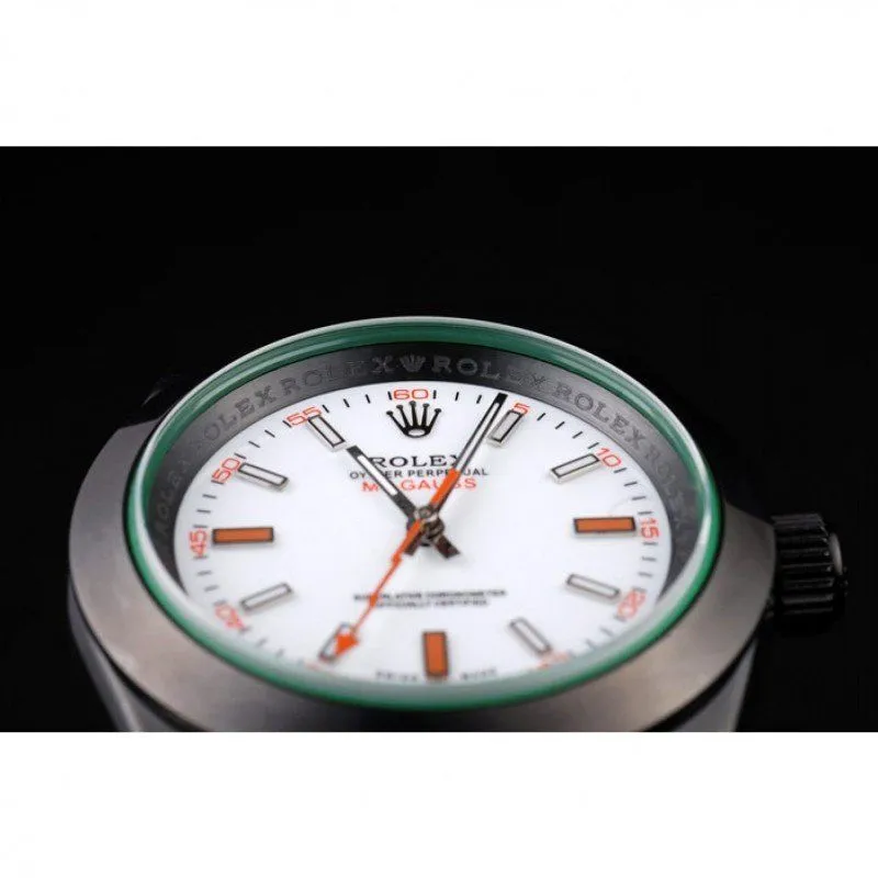 Milgauss Pro-Hunter Tinted Green Saphire White Dial PR116610