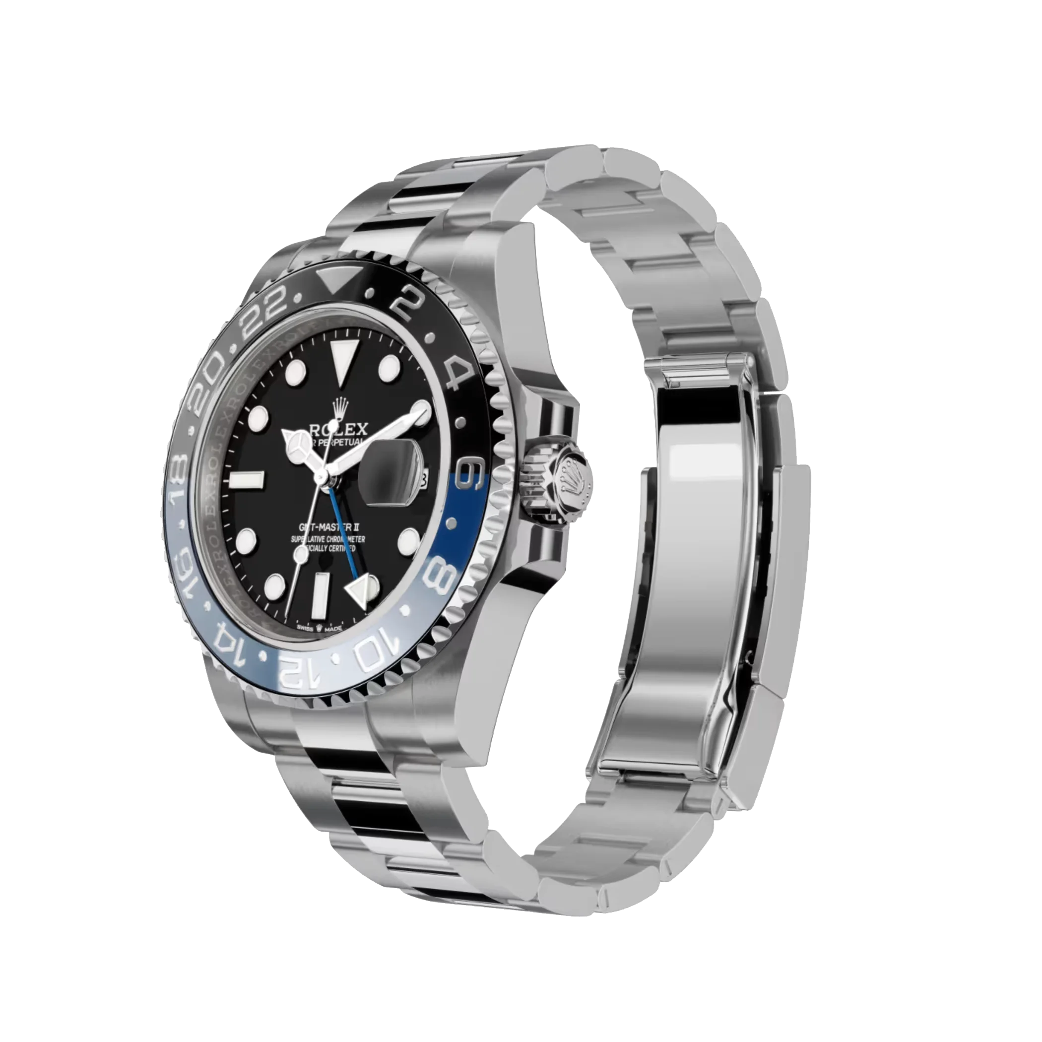 GMT-Master II: Oystersteel, black dia, Oyster bracelet, m126710blnr-0003
