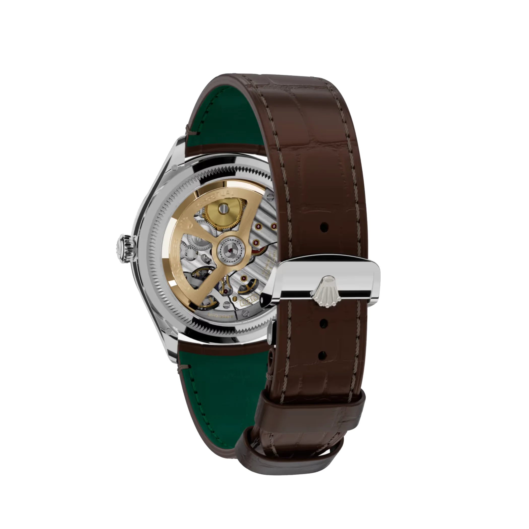 1908: white gold with an alligator leather strap, m52509-0006