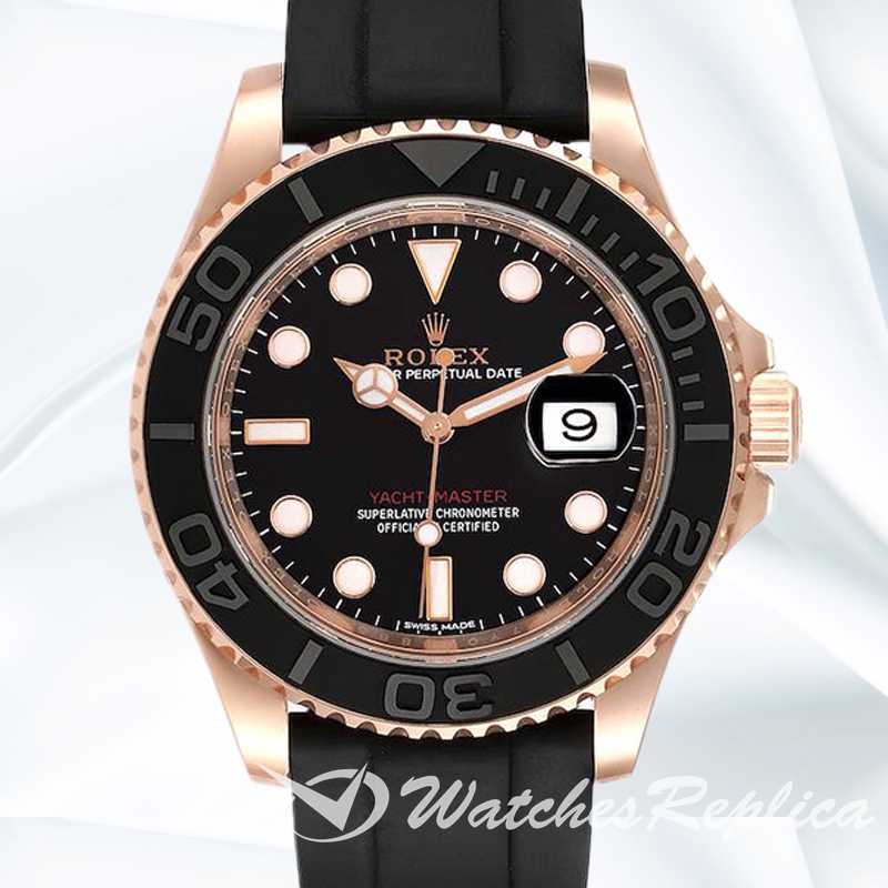 Yacht-master 116655BKSR 40mm Men's Black Dial