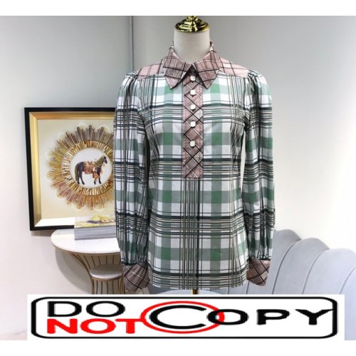 LOUIS VUITTON  LONG-SLEEVE BLOUSE 1A7T16