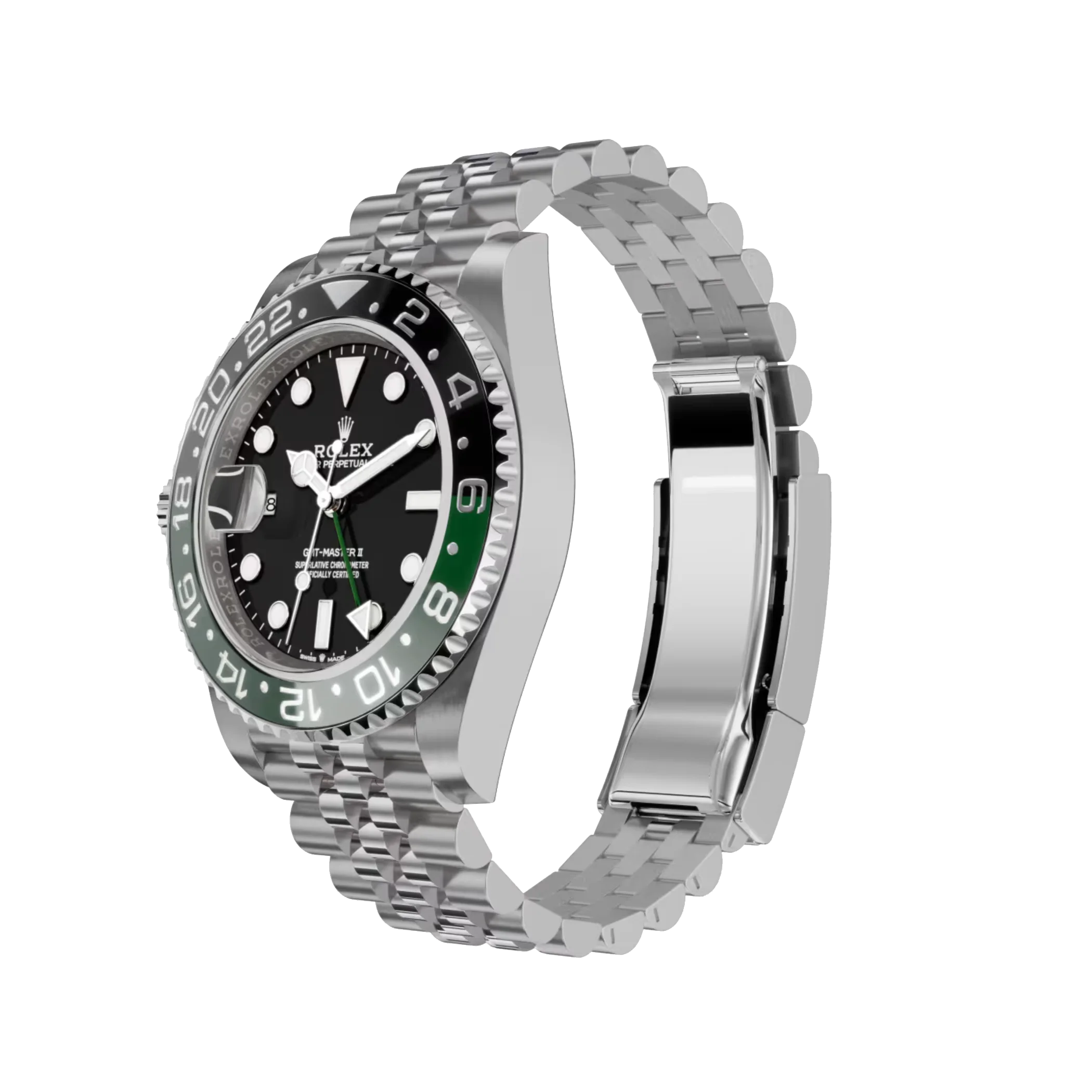 GMT-Master II: Oystersteel, black dial, Jubilee bracelet, m126720vtnr-0002