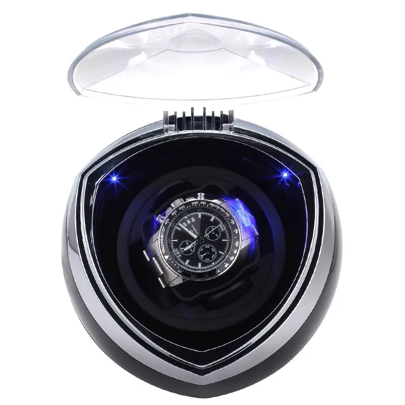 Watch Winder for Automatic Watches, watch home winding box, storage box with ambient light, super quiet, anti-magnetization