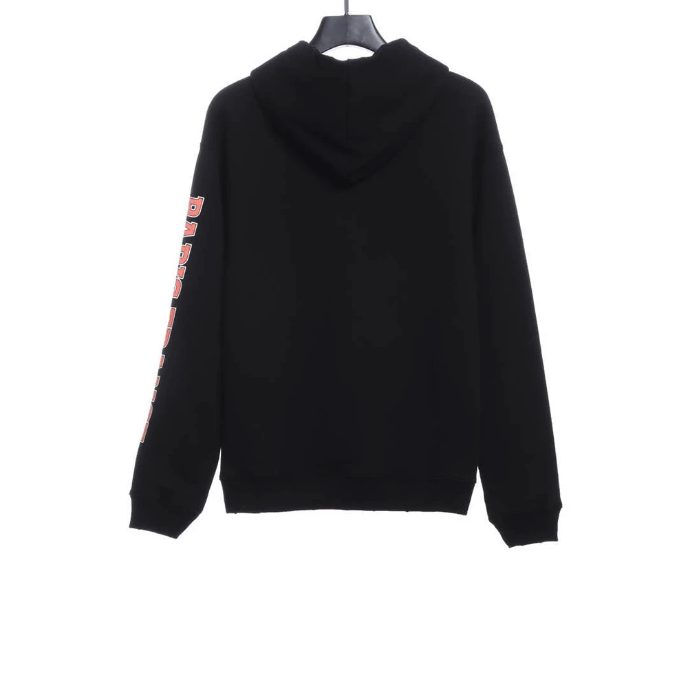 Double B cracked print hoodie