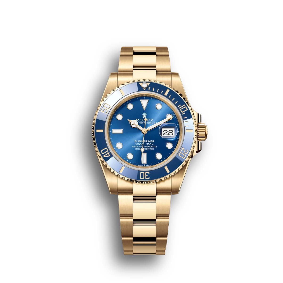 Submariner Blue Dial Gold 116618LB