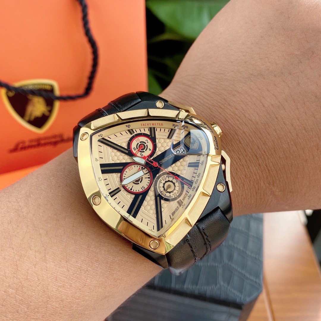 Tonino Lamborghini New Spyder Chronograph Black / Gold