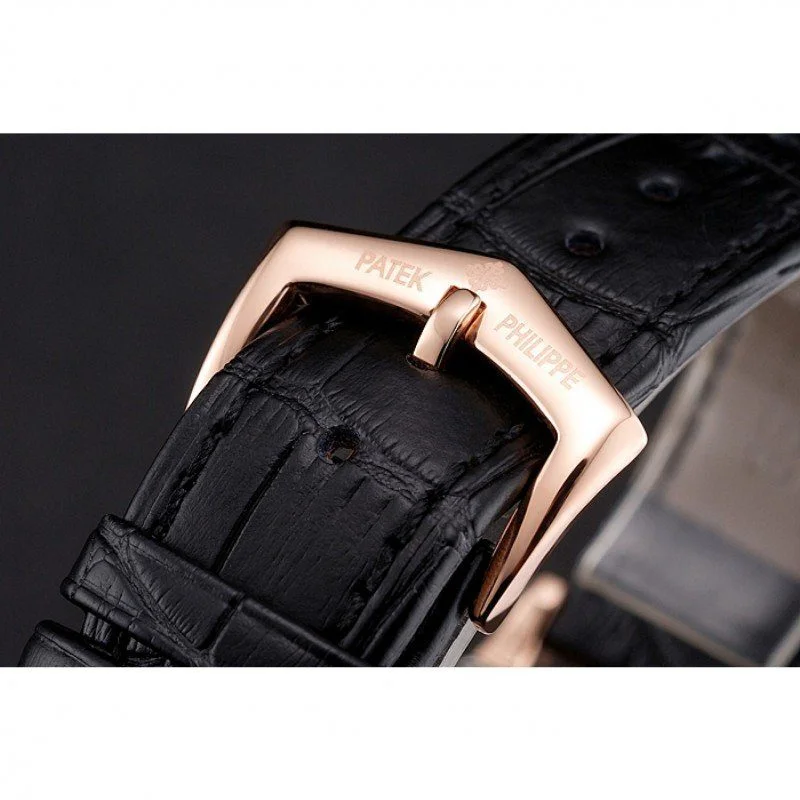 Calatrava Date Dial Black 40 mm, Rose Gold Plated