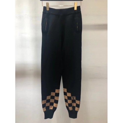 louis vuitton damier knitted pants