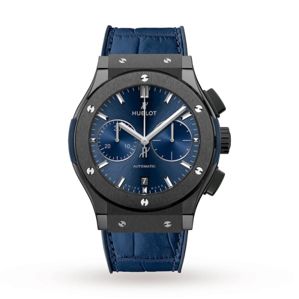 Classic Fusion Men Automatic Blue Rubber and Alligator Watch 521.CM.7170.LR