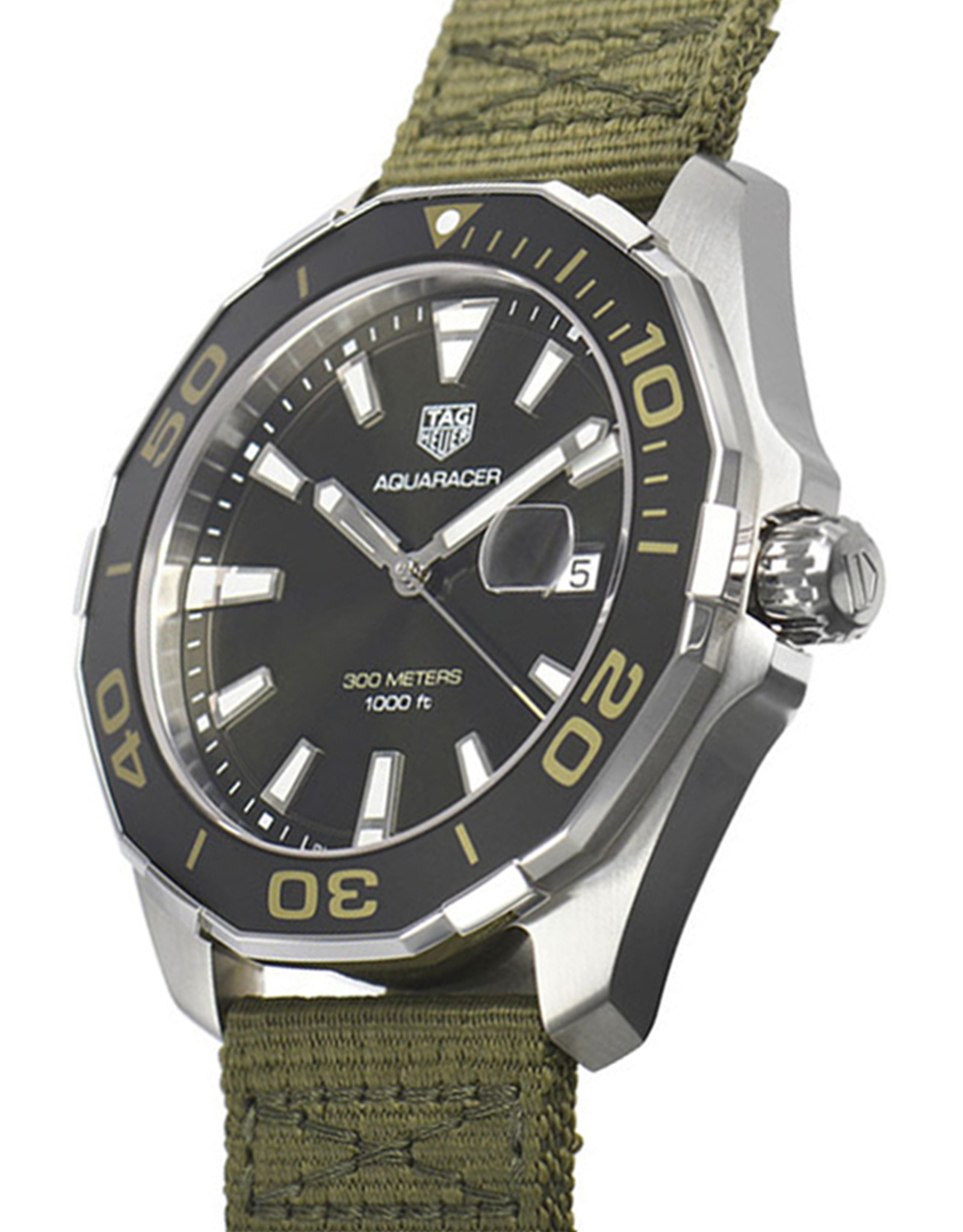 Aquaracer Khaki Green Men's Watch WAY101E.FC8222 43MM