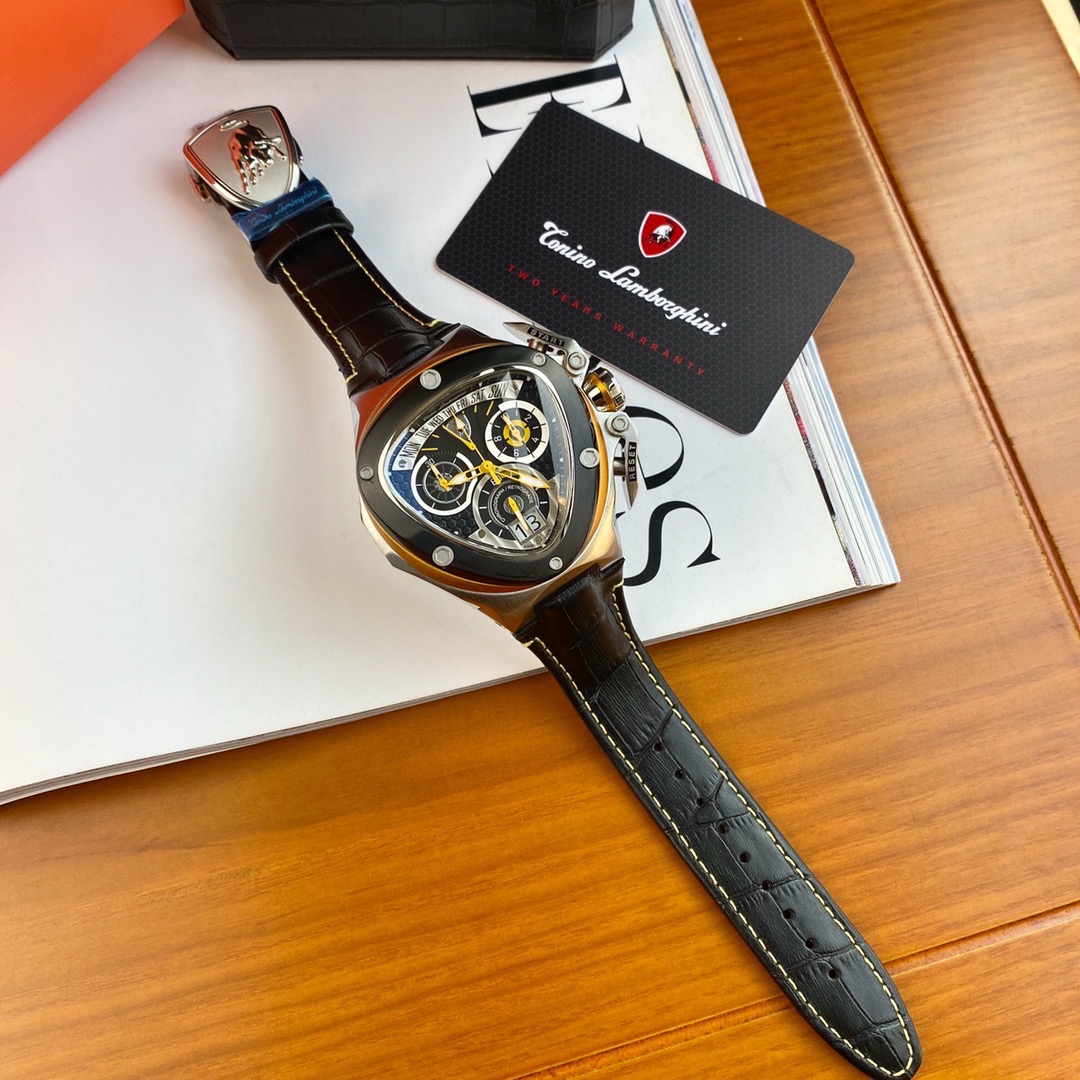 Tonino Lamborghini New Spyder Chronograph Black / Yellow / White