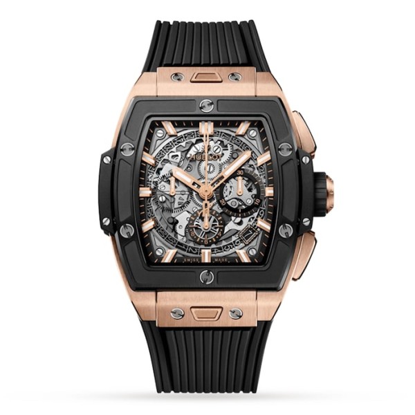 Spirit Of Big Bang Men Automatic Grey Rubber Watch 641.OM.0183.RX