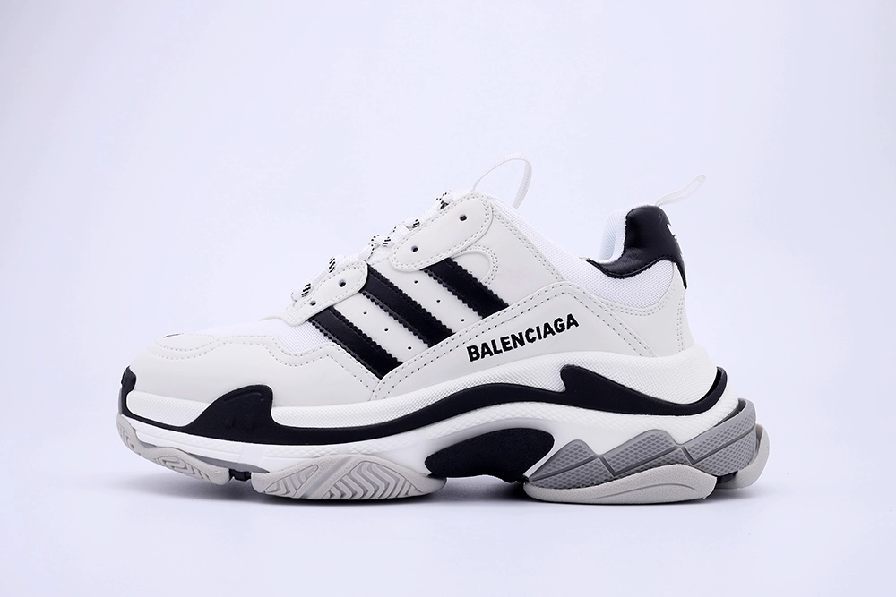 AD X BALENCIAGA TRIPLE-S BLACK WHITE BEST QUALITY