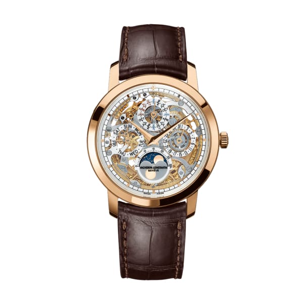 Vacheron Constantin Traditionnelle Watch Perpetual Calendar Skeleton Ref 43172/000R-9241