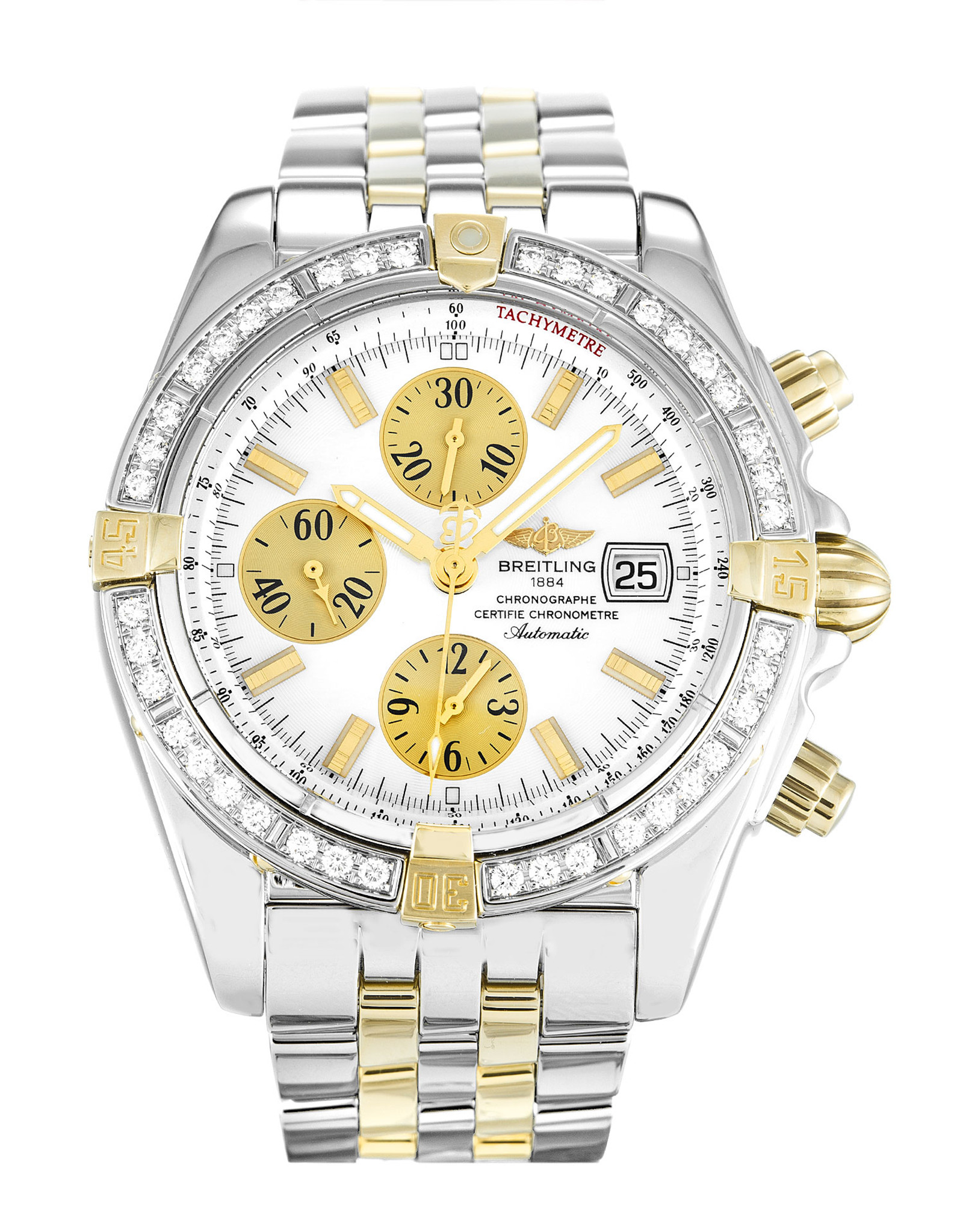 Chronomat Evolution White Dial Stick Markers B13356