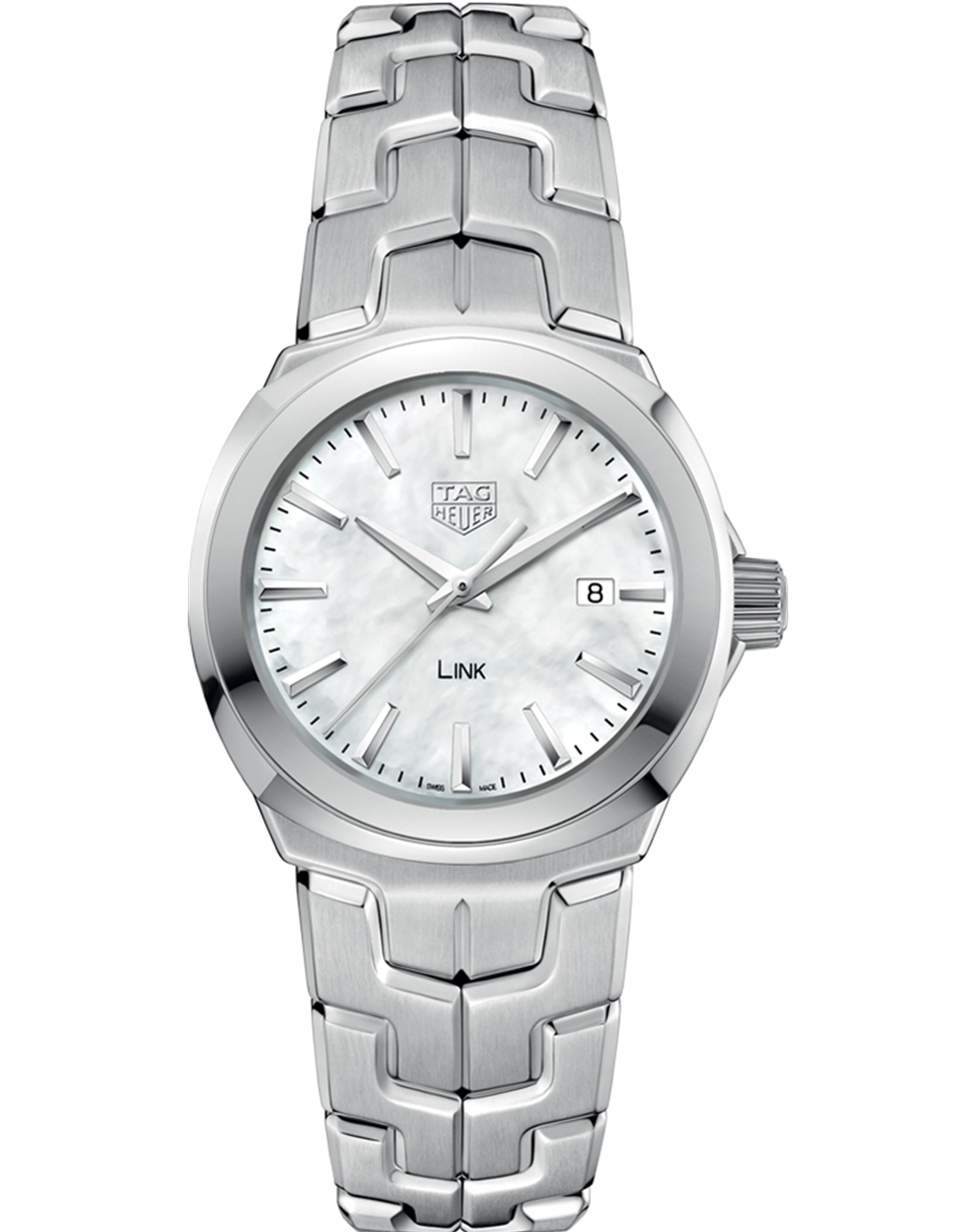 Link Mother Pearl White Dial Watch WBC1310.BA0600 32MM
