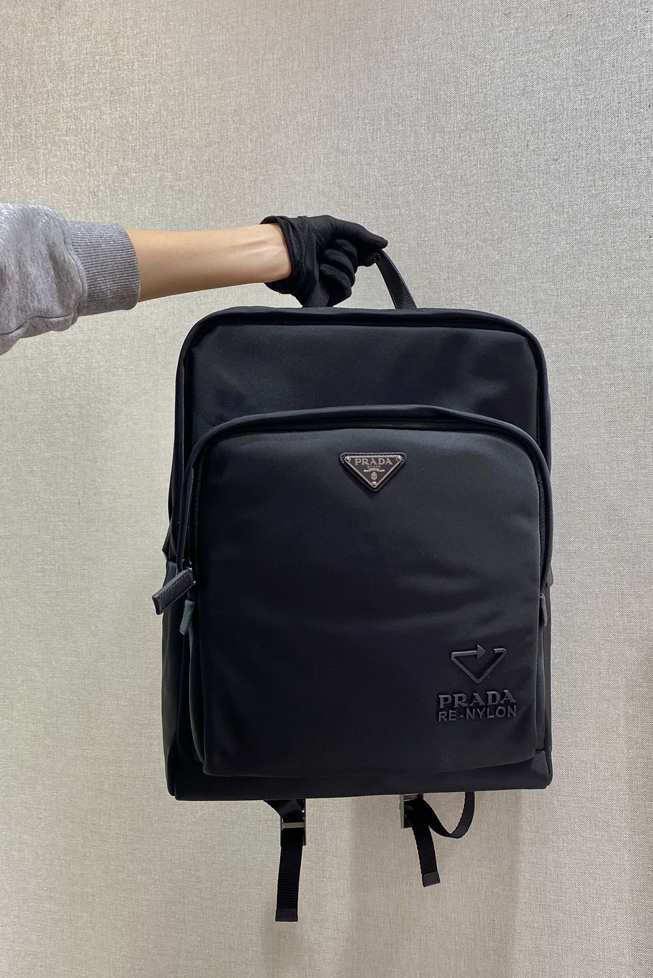 Top Sale Prada Re-Nylon and Saffiano Leather Backpack For Men