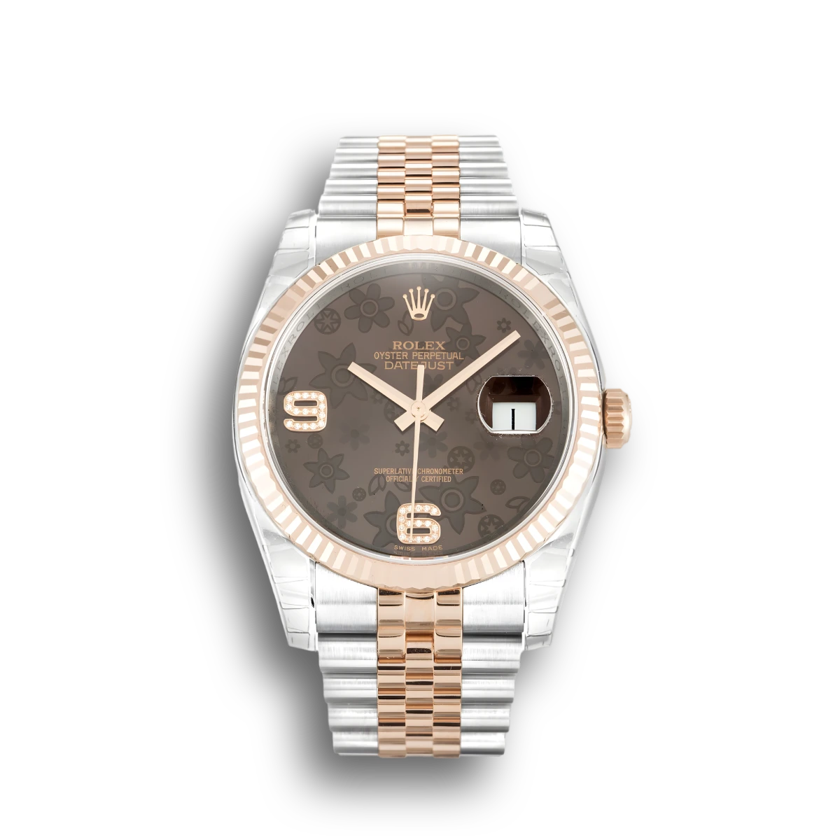 Datejust Chocolate Floral Diamond Dial 116231