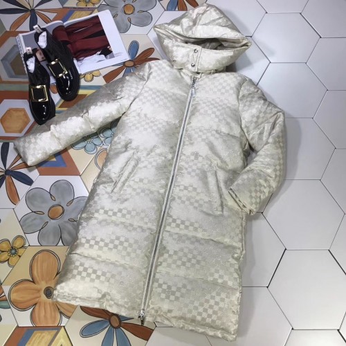 louis vuitton off white damier down coat