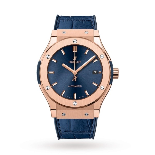 Classic Fusion Men Automatic Blue Leather Watch 511.OX.7180.LR