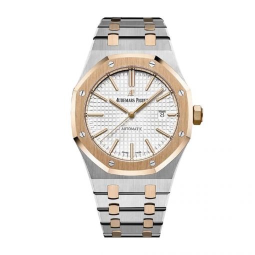 Royal Oak Selfwinding Two Tone 41 mm, White Ref. 15400SR.OO.1220SR.01