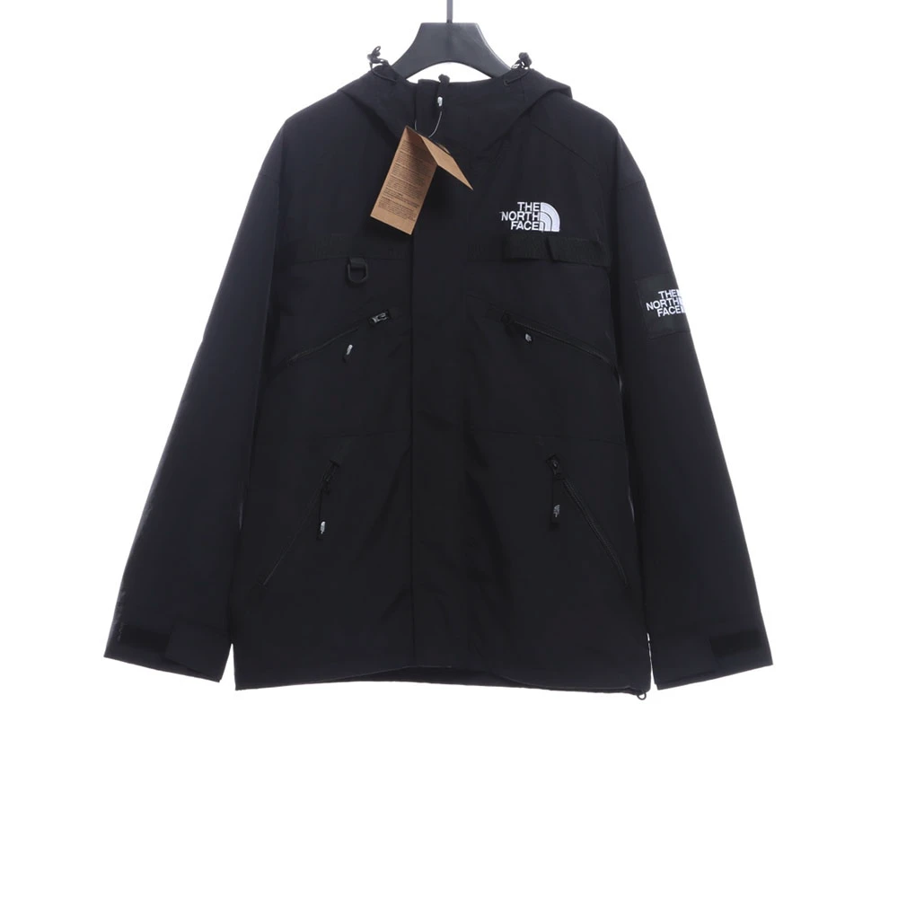Multi-pocket functional waterproof hooded jacket