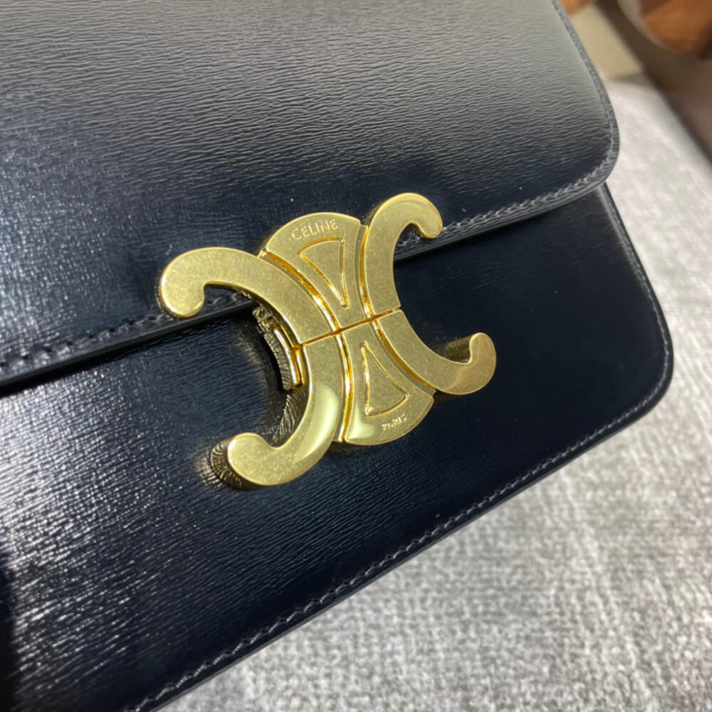 Celine CLASSIQUE TRIOMPHE BAG IN SHINY CALFSKIN