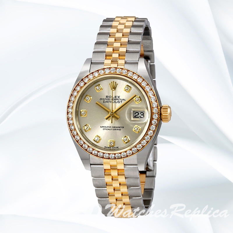 Datejust m279383rbr-0007 28mm Ladies Diamond Bezel