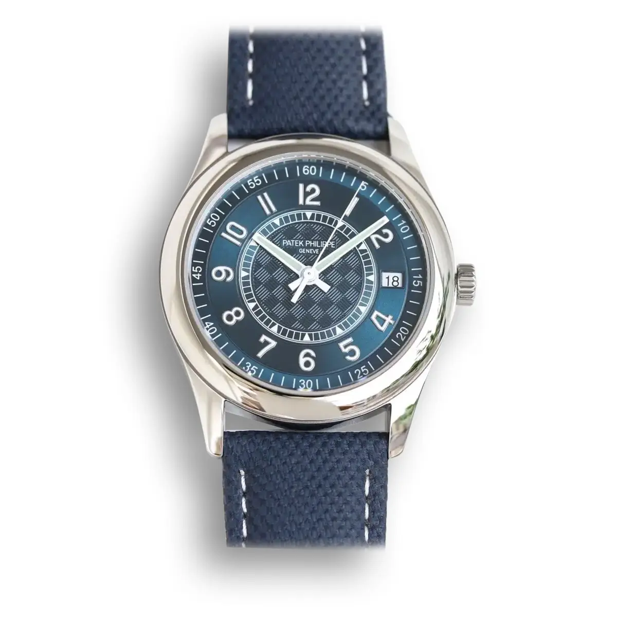 Calatrava 6007G-011 DATE, SWEEP SECONDS. 40 mm,White gold