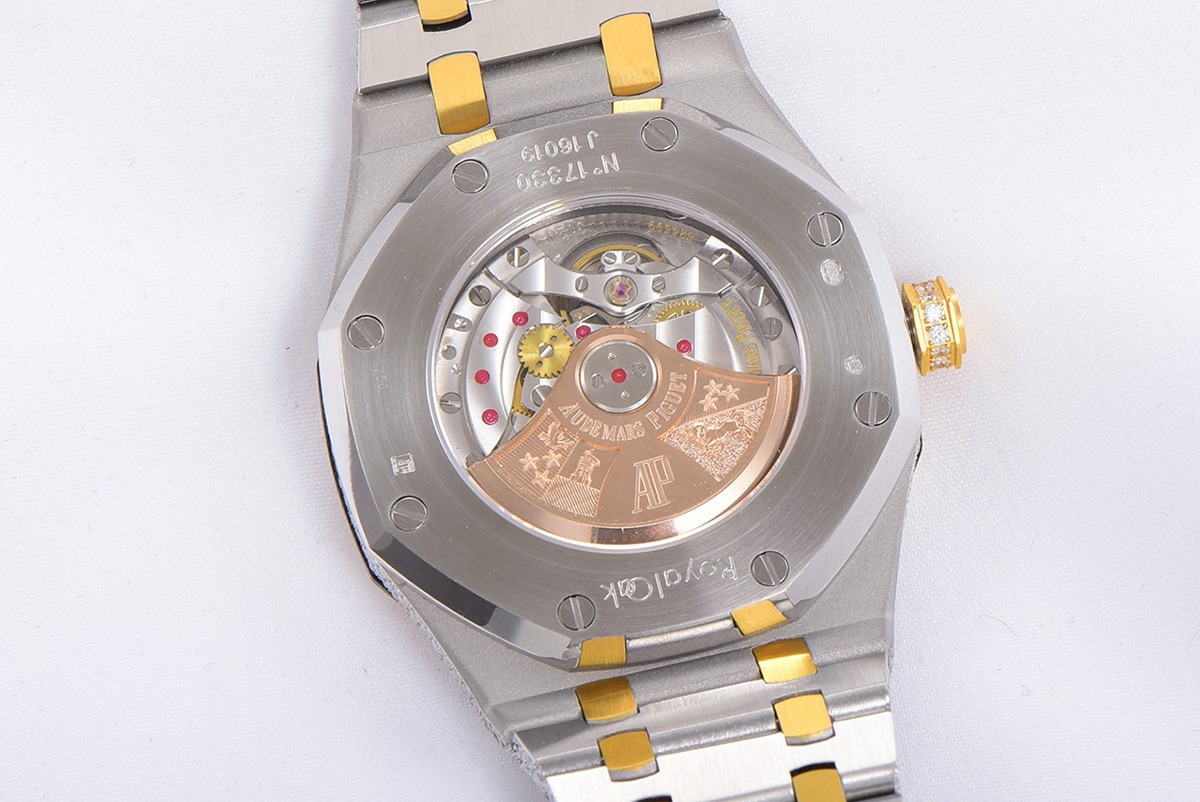 Royal Oak Selfwinding 41 mm, Yellow Gold/Silver/Gem Set Ref. 15400SR.OO.1220SR.01