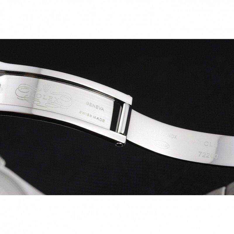 Swiss Day-Date Diamond Pave Dial And Bezel And Stainless Steel Bracelet