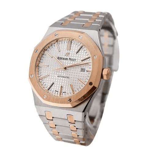 Royal Oak Selfwinding Two Tone 41 mm, White Ref. 15400SR.OO.1220SR.01