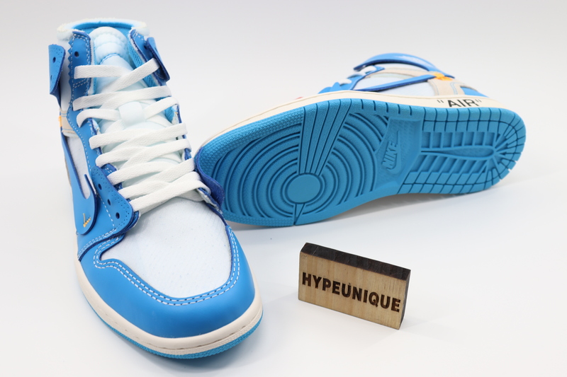 AIR JORDAN 1 OFF-WHITE BLUE “UNC” UNIVERSITY BLUE REPS