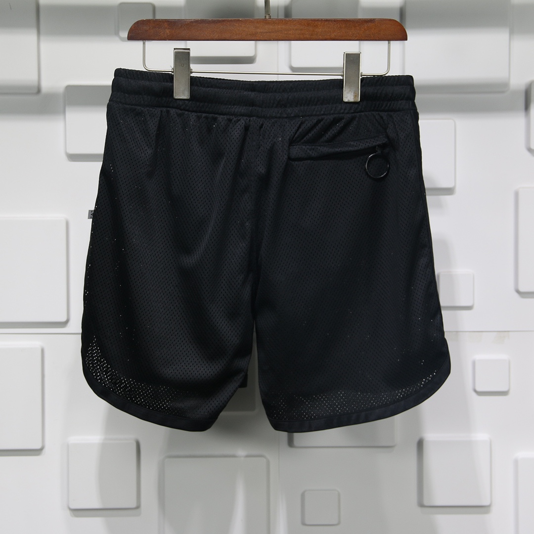 OFF WHITE TWILL PRINT SHORTS