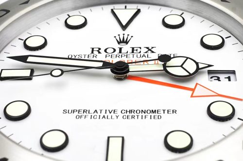 explorer ii series white dial wall clock