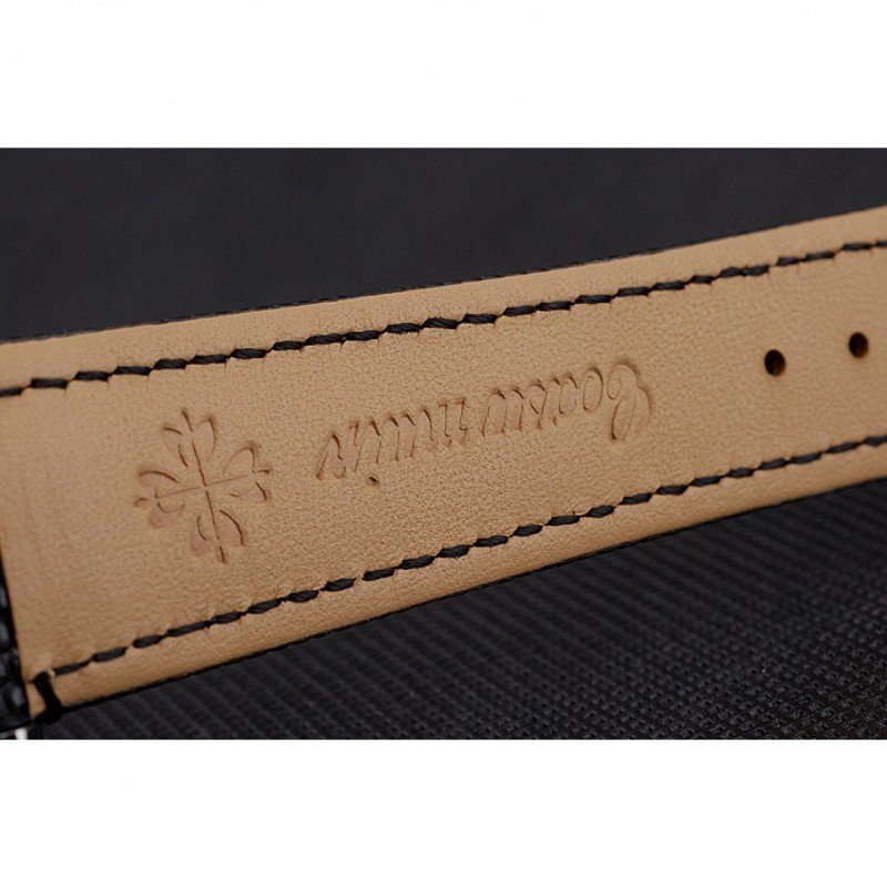 Chronograph Guilloche Dial Black 43 mm, Stainless Steel