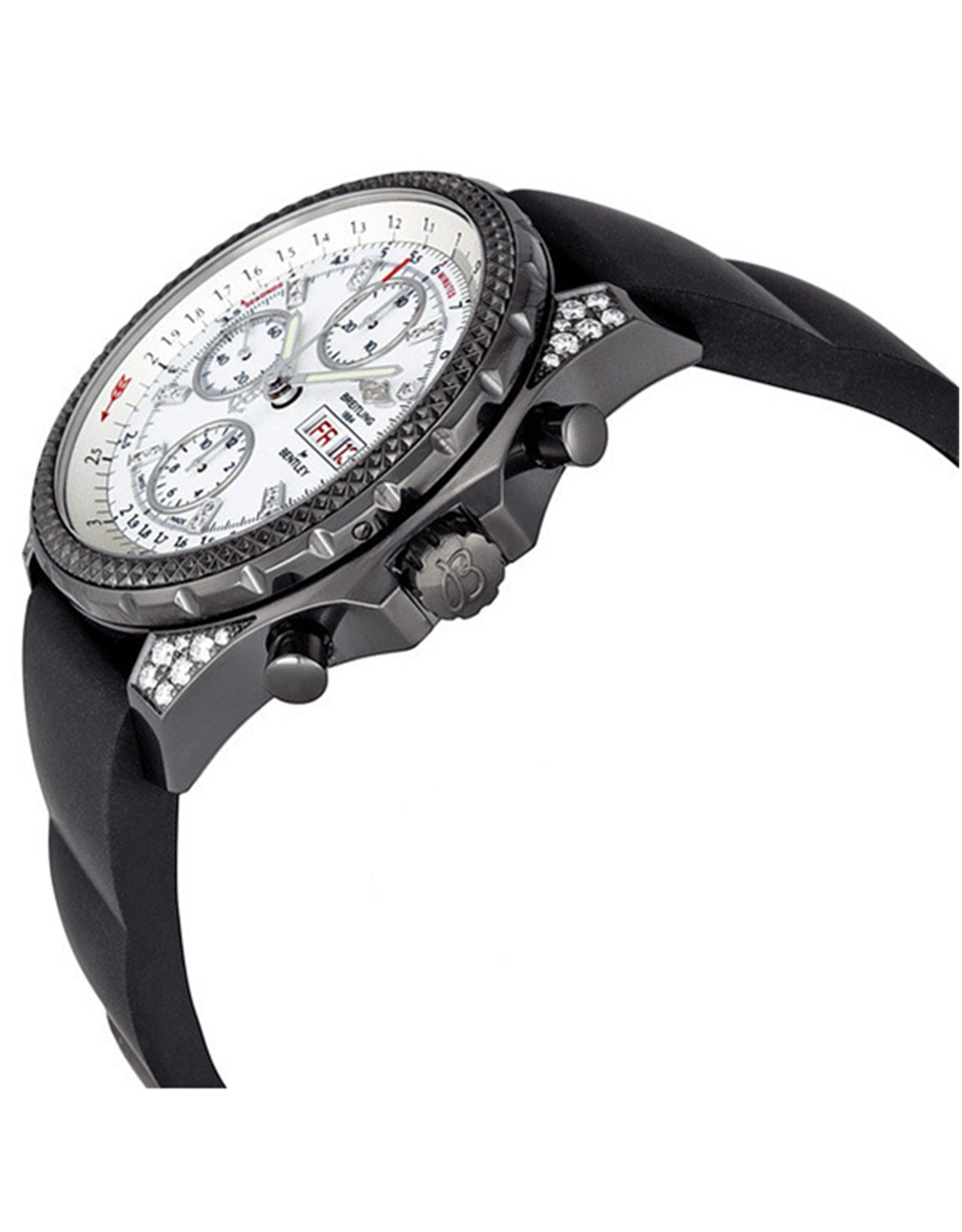 Bentley White Dial Black Rubber Strap M1336267 A729BKRD