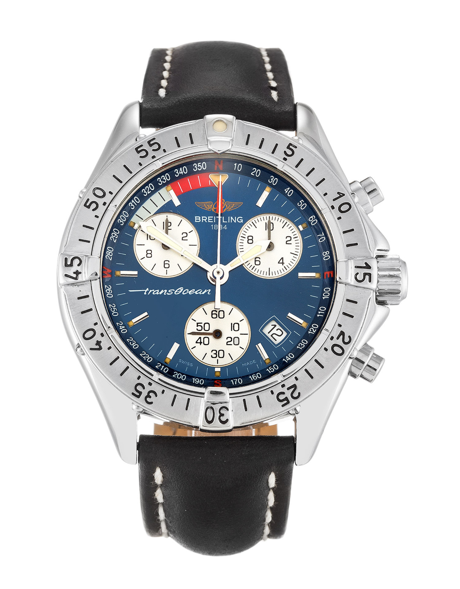 Transocean Blue Dial Stick Markers A53040.1