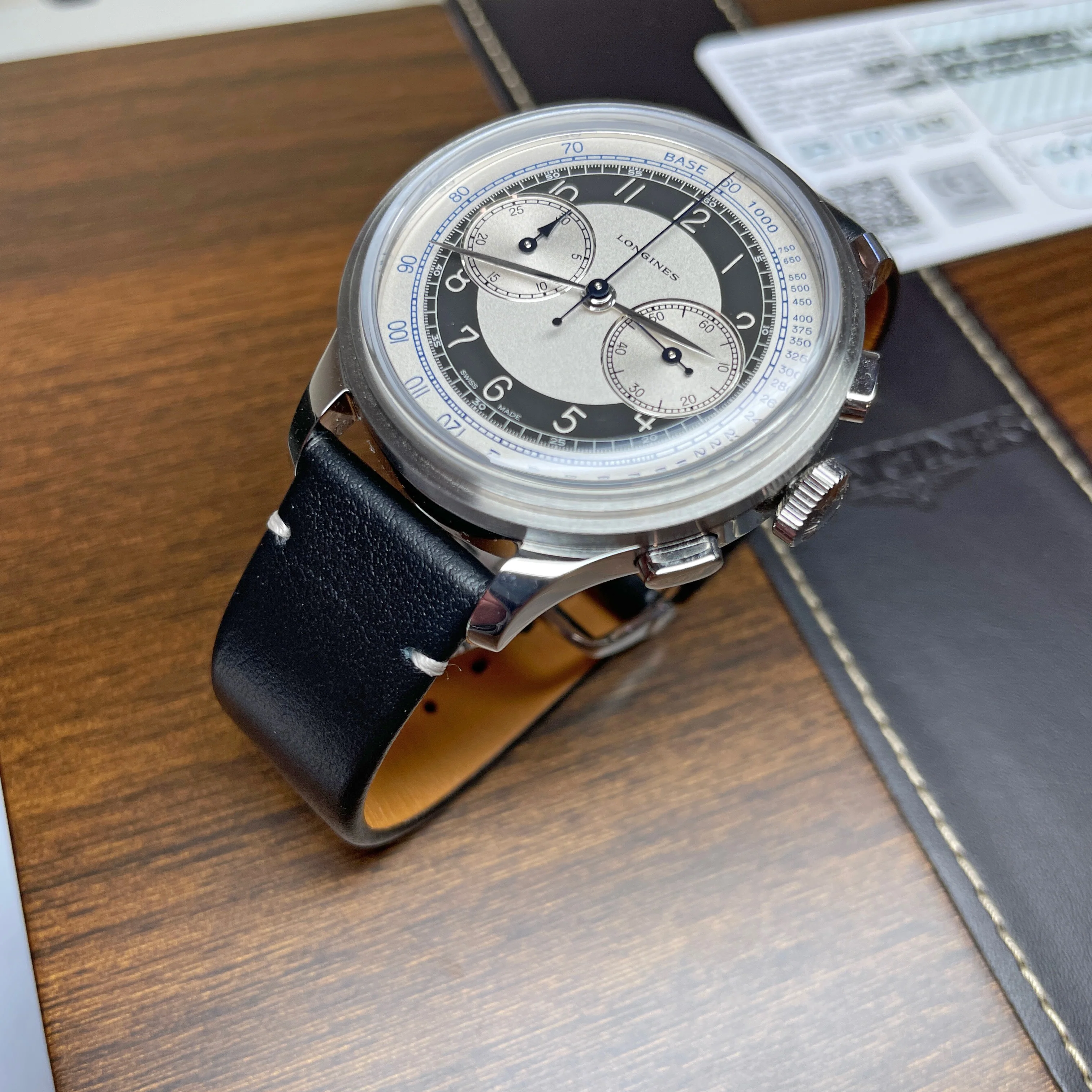 Heritage 40MM Classic Chronograph Black White Tuxedo Watch L28304930