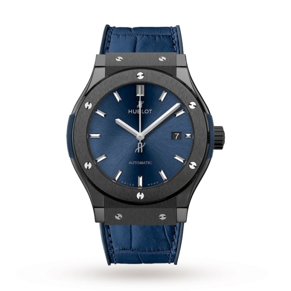 Classic Fusion Men Automatic Blue Rubber and Alligator Watch 542.CM.7170.LR