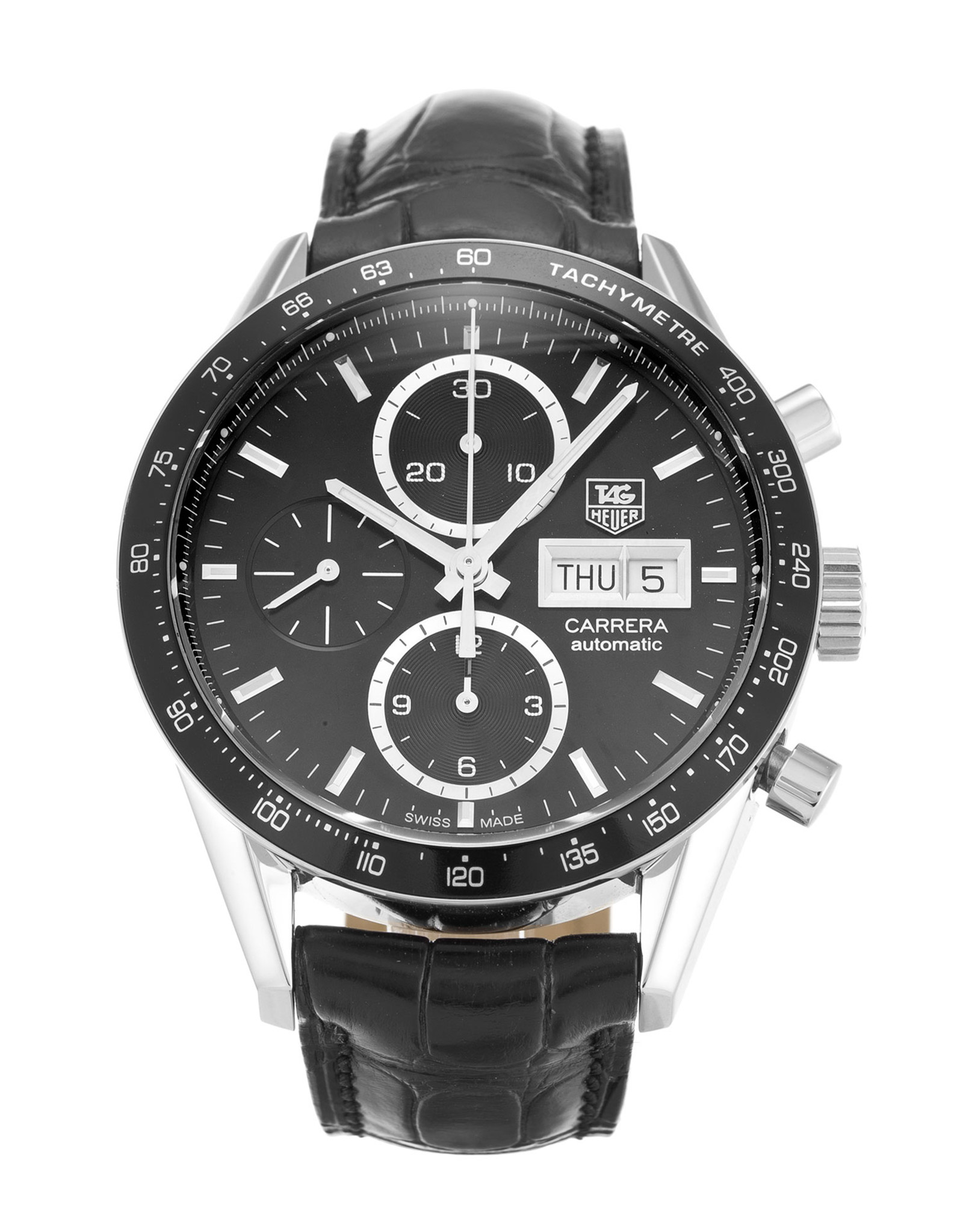Carrera CV201AG.FC6266 Black Dial Stick Markers 41MM